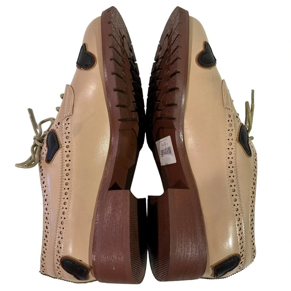 NWT Baldi London North Hampton Brown Heart Oxfords 6.5